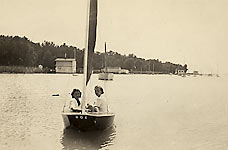 Pram on White Rock c1940